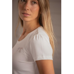 Camiseta Pénélope Techty de manga corta Crudo Blanco