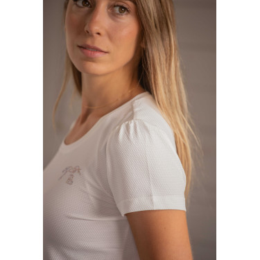 Camiseta Pénélope Techty de manga corta Crudo Blanco