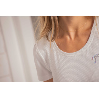 Camiseta Pénélope Techty de manga corta Crudo Blanco