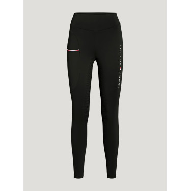 Legging Tommy Hilfiger Equestrian Elmira mujer full grip Negro