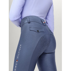 Pantalón Tommy Hilfiger Equestrian Highland Hybrid mujer full grip Índigo desteñido Azul