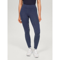Legging Tommy Hilfiger Equestrian Amber de talle alto full grip para mujer Índigo desteñido Azul