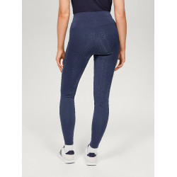 Legging Tommy Hilfiger Equestrian Amber de talle alto full grip para mujer Índigo desteñido Azul