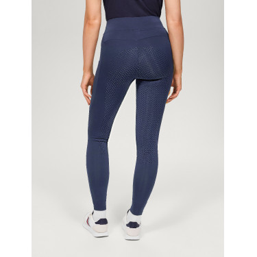 Legging Tommy Hilfiger Equestrian Amber de talle alto full grip para mujer Índigo desteñido Azul