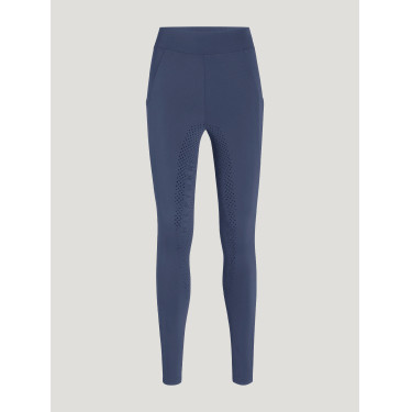 Legging Tommy Hilfiger Equestrian Amber de talle alto full grip para mujer Índigo desteñido Azul