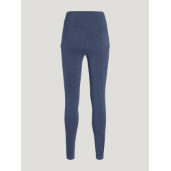 Legging Tommy Hilfiger Equestrian Amber de talle alto full grip para mujer Índigo desteñido Azul