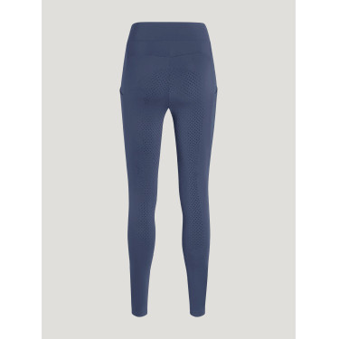 Legging Tommy Hilfiger Equestrian Amber de talle alto full grip para mujer Índigo desteñido Azul
