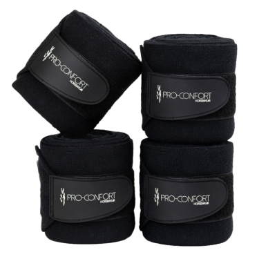 Juego de 4 vendas de descanso ProConfort Pim Negro