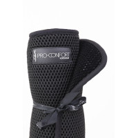 Juego de 2 subvendajes de malla 3D de terciopelo ProConfort Pilmo Negro