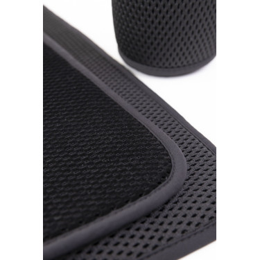 Juego de 2 subvendajes de malla 3D de terciopelo ProConfort Pilmo Negro