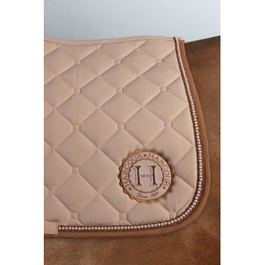 Sudadera para silla de montar Harcour Etoile con perlas Champán Beige