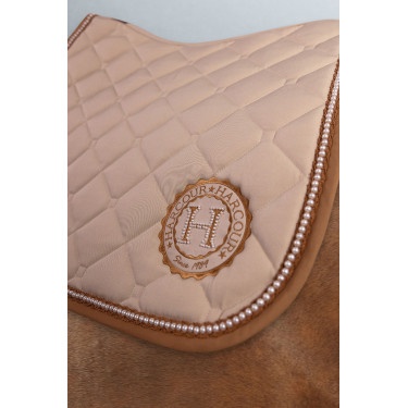 Sudadera para silla de montar Harcour Etoile con perlas Champán Beige