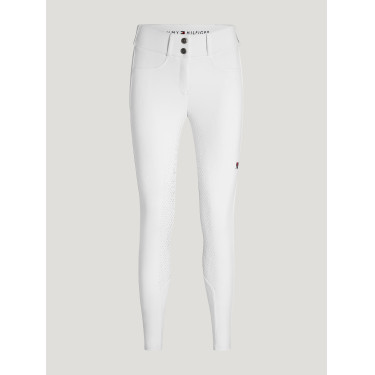 Pantalón Tommy Hilfiger Equestrian Lea full grip Blanco óptico