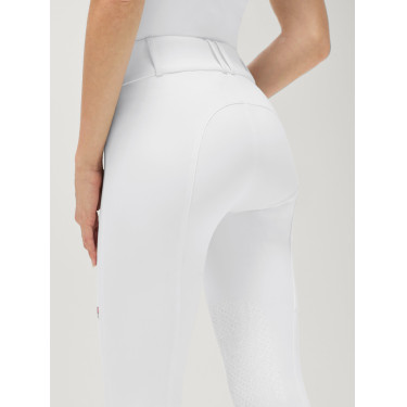 Pantalón Tommy Hilfiger Equestrian Lea grip de rodilla para mujer Blanco óptico