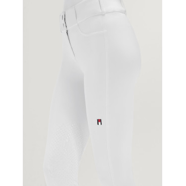 Pantalón Tommy Hilfiger Equestrian Lea grip de rodilla para mujer Blanco óptico