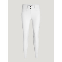 Pantalón Tommy Hilfiger Equestrian Lea grip de rodilla para mujer Blanco óptico