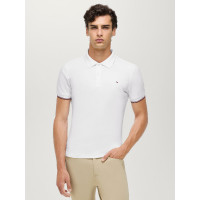 Polo de manga corta Davis Tommy Hilfiger Equestrian hombre Blanco óptico