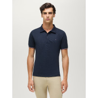Polo de manga corta Davis Tommy Hilfiger Equestrian hombre Cielo del desierto Azul