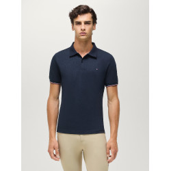 Polo de manga corta Davis Tommy Hilfiger Equestrian hombre Cielo del desierto Azul