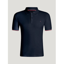 Polo de manga corta Davis Tommy Hilfiger Equestrian hombre Cielo del desierto Azul