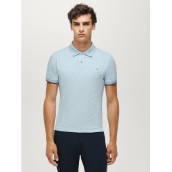 Polo de manga corta Davis Tommy Hilfiger Equestrian hombre Azul suave
