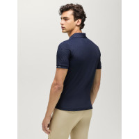 Polo técnico Fresco Tommy Hilfiger Equestrian de manga corta para hombre Cielo del desierto Azul