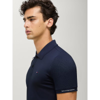 Polo técnico Fresco Tommy Hilfiger Equestrian de manga corta para hombre Cielo del desierto Azul