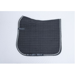 Manta de silla Bucas logo Max Dressage Negro / plata