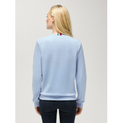 Jersey de cuello redondo Belair con strass Tommy Hilfiger Equestrian mujer Azul suave