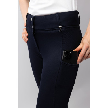 Pantalón térmico con asiento completo Mira para mujer Horze Gris humo
