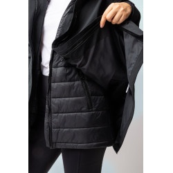 Parka acolchada 3 en 1 Horze Isabella mujer Negro