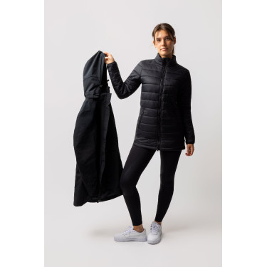 Parka acolchada 3 en 1 Horze Isabella mujer Negro