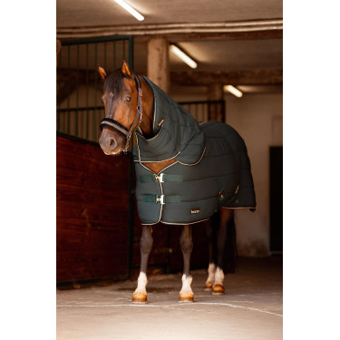 Cubrecuellos para manta de cuadra Glasgow pony Hoze Verde agua oscuro