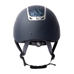 Casco de equitación adorno de cristal Horze Arix II Gris humo