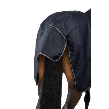Manta de exterior Glasgow con forro polar y elementos reflectantes Horze Arándano Gris