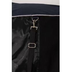 Manta de exterior Glasgow con forro polar y elementos reflectantes Horze Arándano Gris