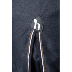 Manta de exterior Glasgow con forro polar y elementos reflectantes Horze Arándano Gris