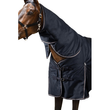 Manta de Exterior Ligero con CubreCuello Glasgow Horze Arándano Gris