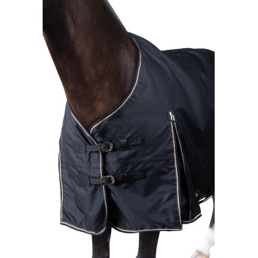 Manta de Exterior para Poni Glasgow 100g Horze Arándano Gris