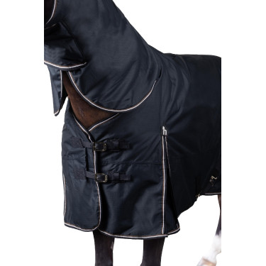 Manta de cuello completo Horze Glasgow Pony 300 g Arándano Gris