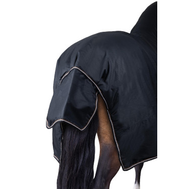 Manta de cuello completo Horze Glasgow Pony 300 g Arándano Gris