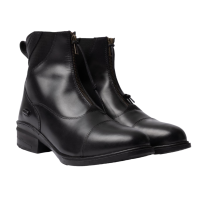 Botas jodhpur Horze Oldenburg de cuero con cremallera frontal Negro