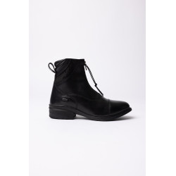 Botas jodhpur Horze Oldenburg de cuero con cremallera frontal Negro