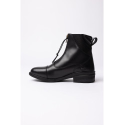Botas jodhpur Horze Oldenburg de cuero con cremallera frontal Negro