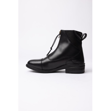 Botas jodhpur Horze Oldenburg de cuero con cremallera frontal Negro