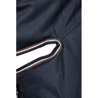 Manta de exterior con cuello combinado Horze Glasgow 300 g Arándano Gris