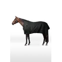 Manta de exterior con cuello alto Horze Helsinki 300 g Escarabajo verde