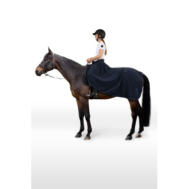 Manta polar de ejercicio 2 en 1 Horze Marino Azul marino