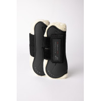 Guarniciones con piel sintética Horze Armour Airflow Negro