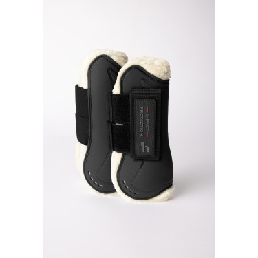 Guarniciones con piel sintética Horze Armour Airflow Negro